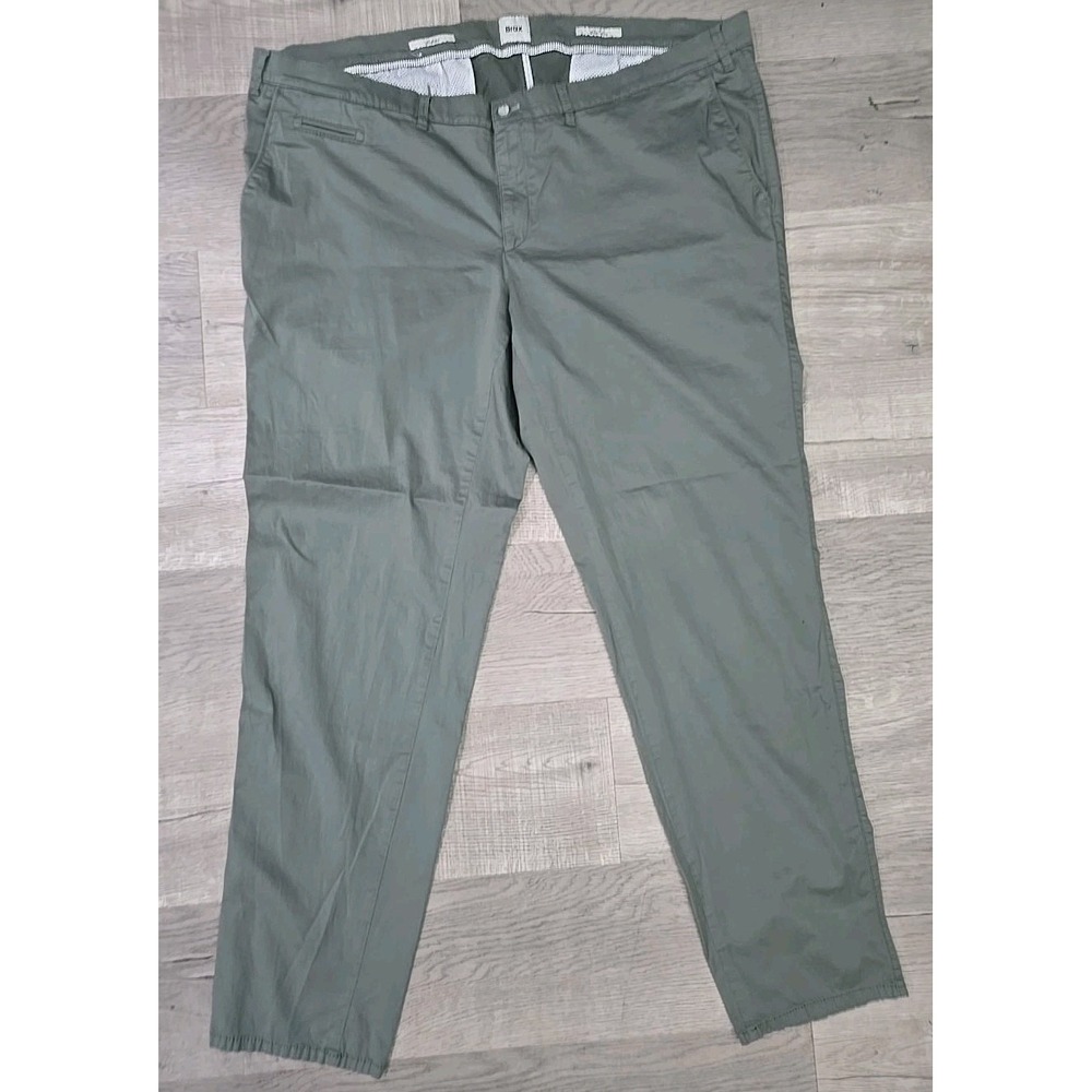 Brax Ultralight Fabio Men's Chino Trousers Green Olive 48W × 34L Modern Fit‎
